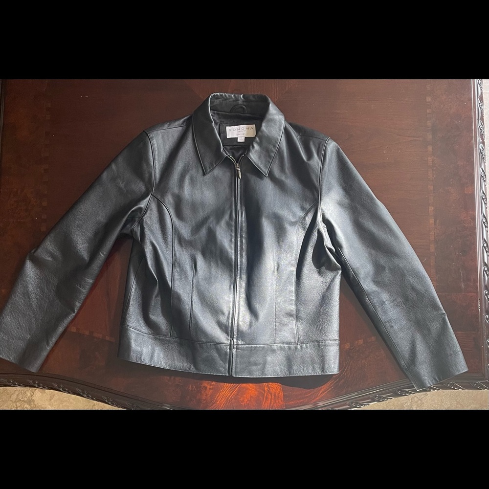 Sonoma lifestyle leather jacket